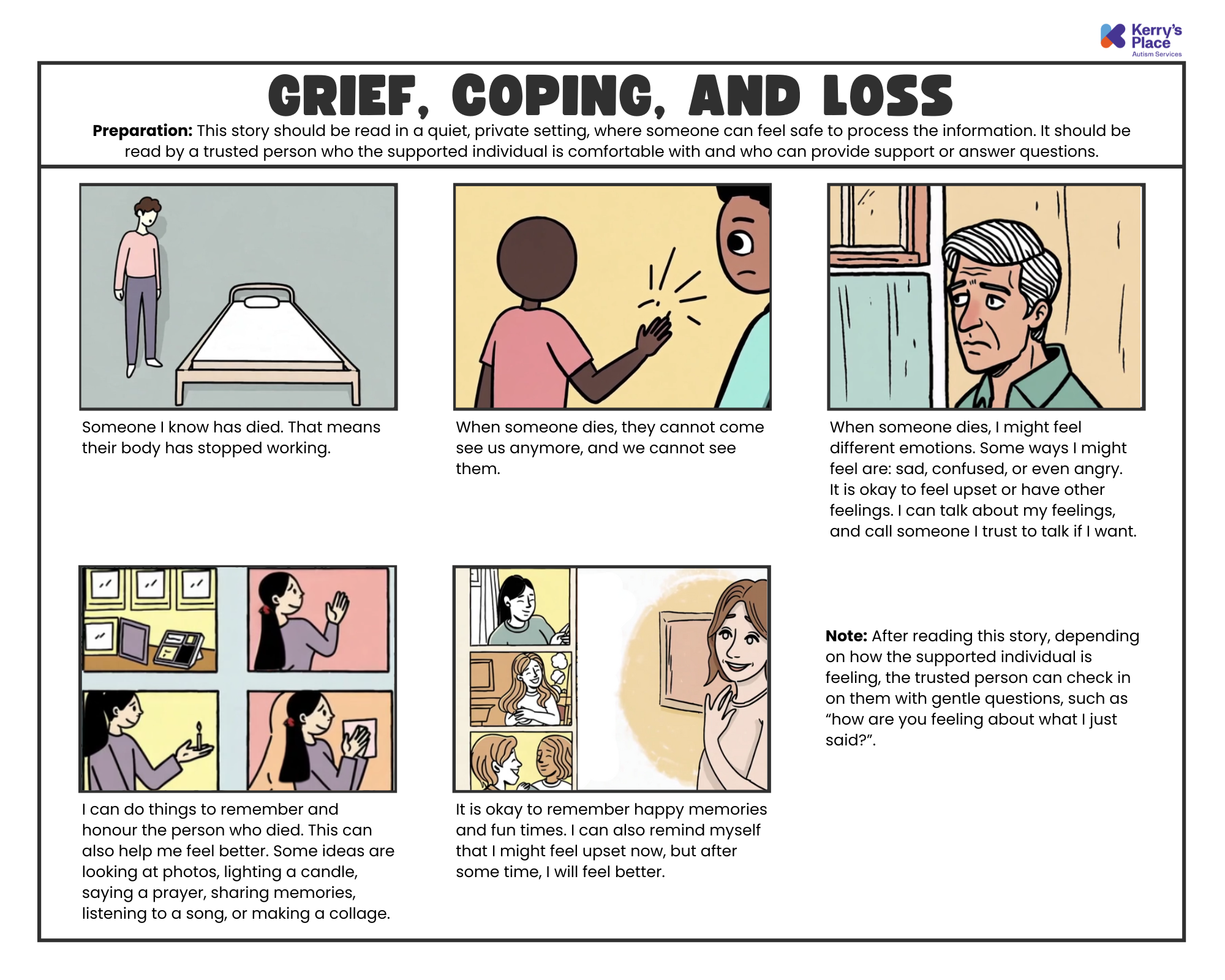 Supported Living Resources - Social Scripts - Kerry's Place